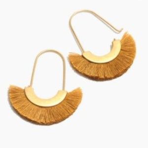 Madewell Arc Wire Fringe Earrings - Cumin